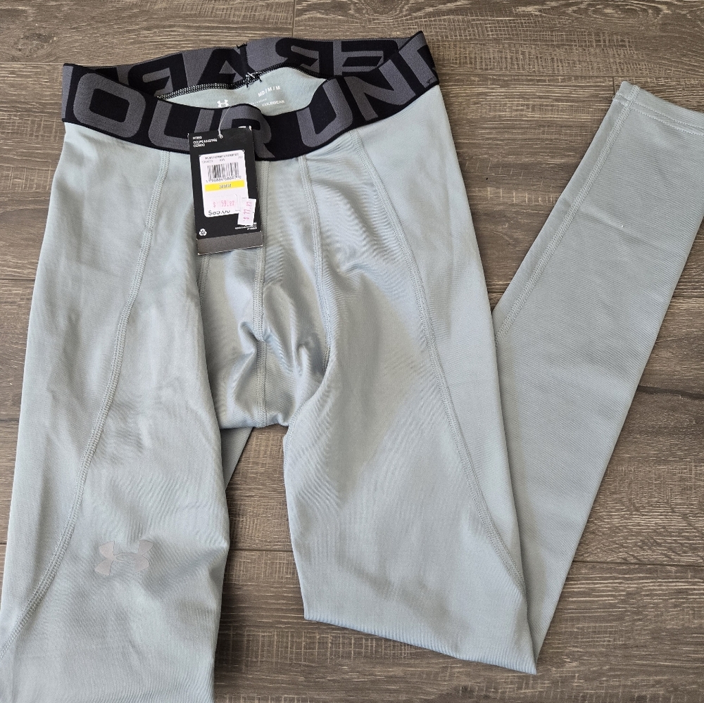 Under Armour Light Green Long Underwear, NWT, Never Worn